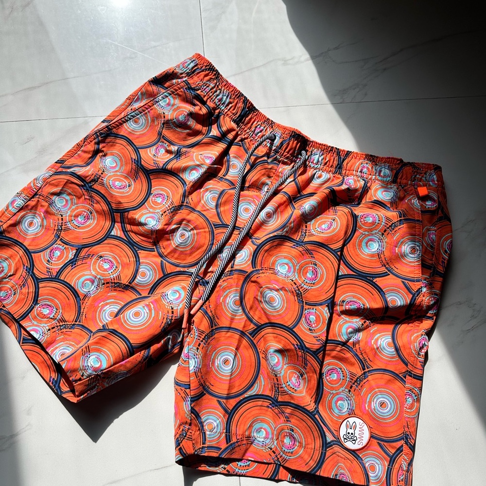Psycho Bunny Mens Swim Trunks